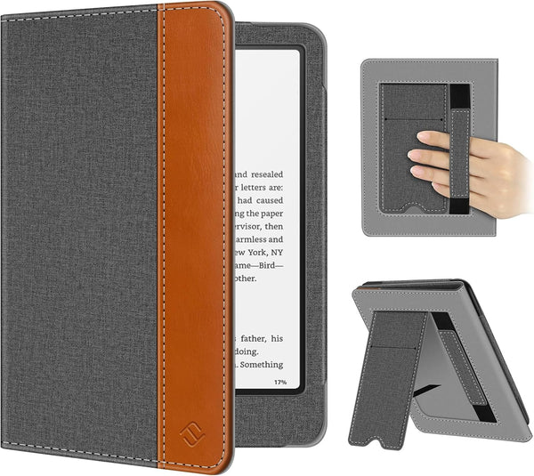Fintie Case for 7"/6.8" Kindle Paperwhite(12Th/11Th Generation-2024/2021) and Kindle Colorsoft Signature Edition -Slim Foldable Stand Cover Auto Wake/Sleep for Paperwhite 2024, Denim Gray