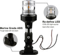 Boat Anchor Light, White LED Stern Light for Boat - 3 Nautical Mile Bimini Top - Pontoon - All round - 1224V, 6