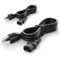 Computer Power Cord - 4FT, 3 Pack 3 Prong AC Power Cable Made for Dell, Samsung, LG, Sony & More Computer Monitors - NEMA 5-15P to IEC60320 C13,