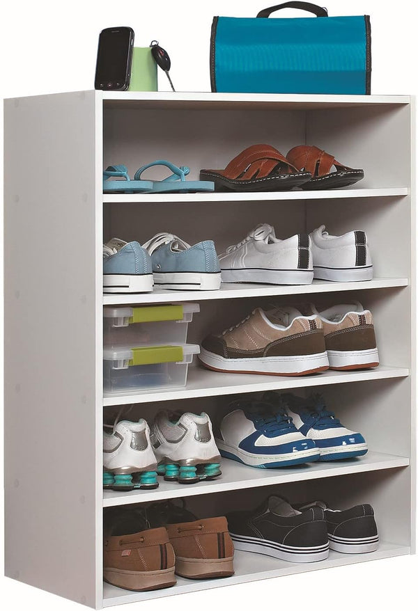 Closetmaid 1565 Stackable 5-Shelf Organizer, White