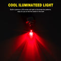 Nilight 5PCS LED Toggle Switch on off 12V 30A Red LED Lighted Metal Switches Heavy Duty SPST 3 Pin Rocker 12Mm Mounting Hole for Automotive Cars