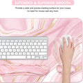 Keyboard Mouse Pad Set, Extended Mouse Pad+Keyboard Wrist Rest Support, Memory Foam Ergonomic Easy Typing, 3Pcs (35.4Ã15.7 In) Desk Pad Set for