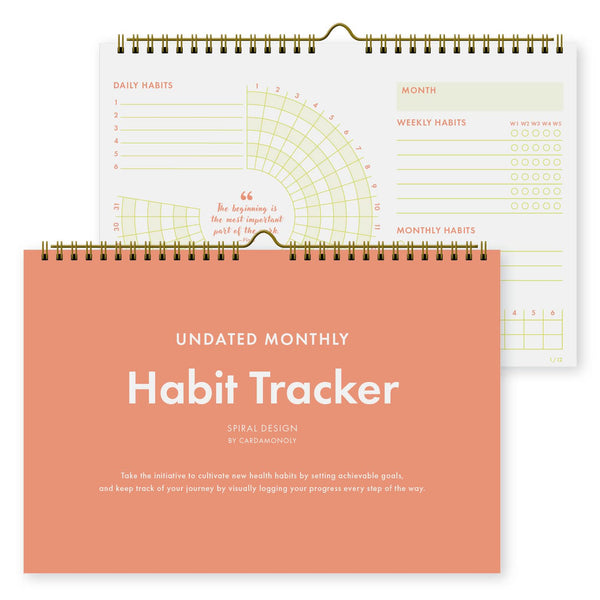 Habit Tracker Calendar â 12-Month Productivity & Goal Planner, Daily & Weekly Habit Journal for Self-Care, Fitness, & Wellness, Desk Planner for