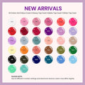 Beetles Gel Polish Set Summer Gel Nail Polish Kit Spring Pastel 36 Pcs 32 Colors with Base Top Coat Hot Pink Green Black White Burgundy Red Blue