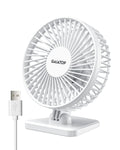 Gaiatop USB Desk Fan, Small but Powerful, Personal Portable Quiet 3 Speeds, Adjustable Mini Table Desktop Fan for Cooling Home Office Car Summer
