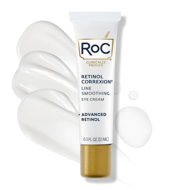 RoC Retinol Correxion Under Eye Cream for Dark Circles & Puffiness, Daily Wrinkle Cream, Anti Aging Skin Care Treatment 