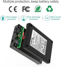 Talentcell Rechargeable 12V DC Output Lithium Ion Battery Pack for LED Strip/Light/Panel/Amplifier and CCTV Camera with Charger, Multi-Led