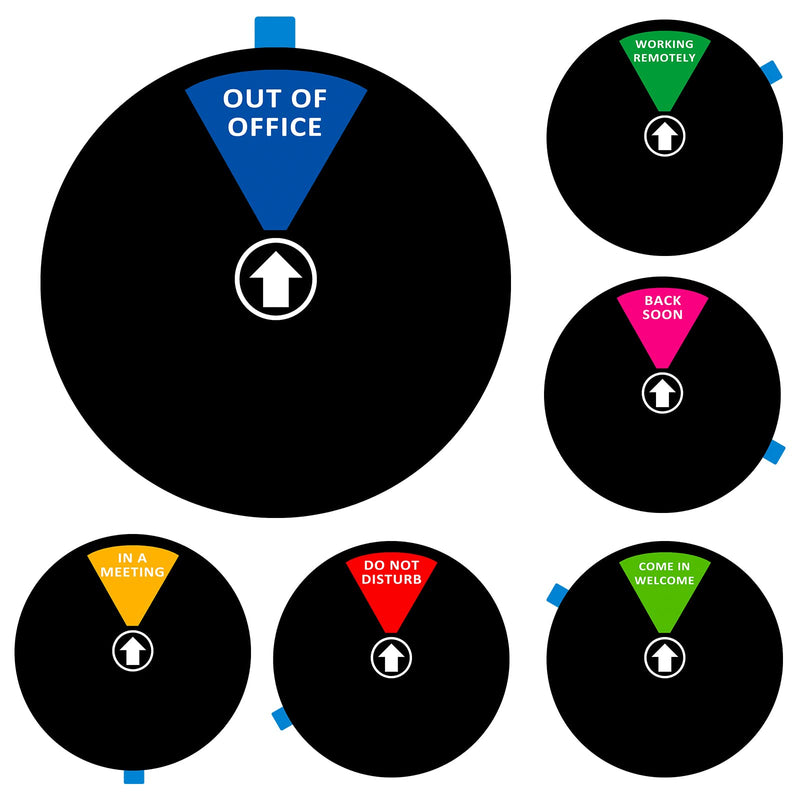 Privacy Door Sign, Do Not Disturb/Come in Welcome/Out of Office/In a Meeting/Back Soon/Working Remotely Sign, That Lets Others Know Whether You'Re