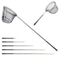 Fishing Landing Net with Aluminum Telescoping Pole 75" Long Handle,Rubber Coated Nylon Mesh,For
