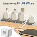 6 Pack Magnetic Cable Clips Cord Holder Charger Organizer Office Accessories under Desk Wire Management Phone Charging Cords Keeper Holders for
