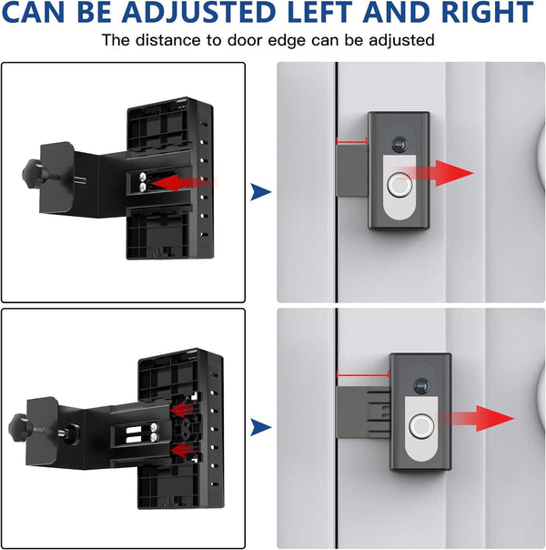 KIMILAR Anti-Theft Video Doorbell Mount Compatible with Ring/Blink Wireless Video Doorbell, Adjustable Mounting Bracket Accessories for Houses,