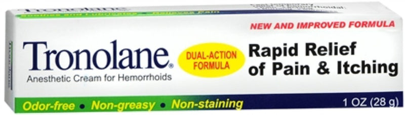 TRONOLANE Hemorrhoid Cream - 1 Oz.