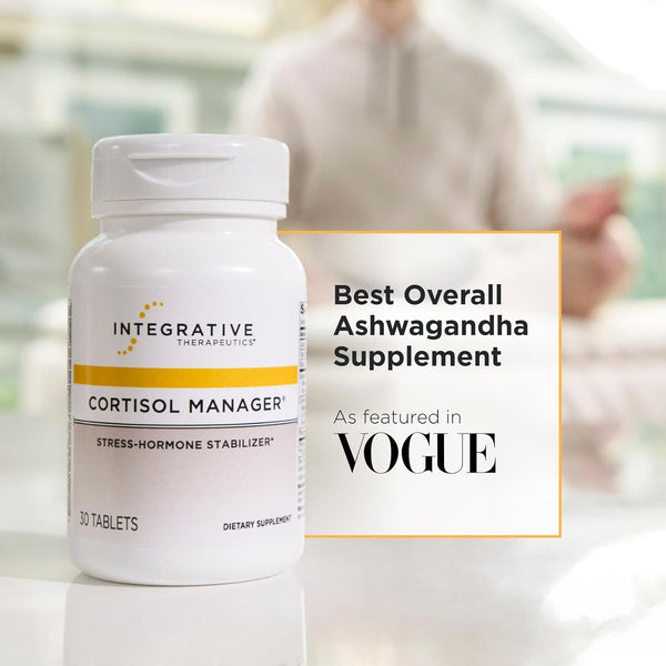 Integrative Therapeutics - Cortisol Manager - Supplement with Ashwagandha and L-Theanine - Supports Relaxation & Calm* - 30 Tablets