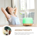 Homeweeks 300Ml Essential Oil Diffuser, Quiet Aromatherapy Mist Diffusers for Essential Oils, Wood Grain, Ultrasonic, Remote Control, Timer, 7