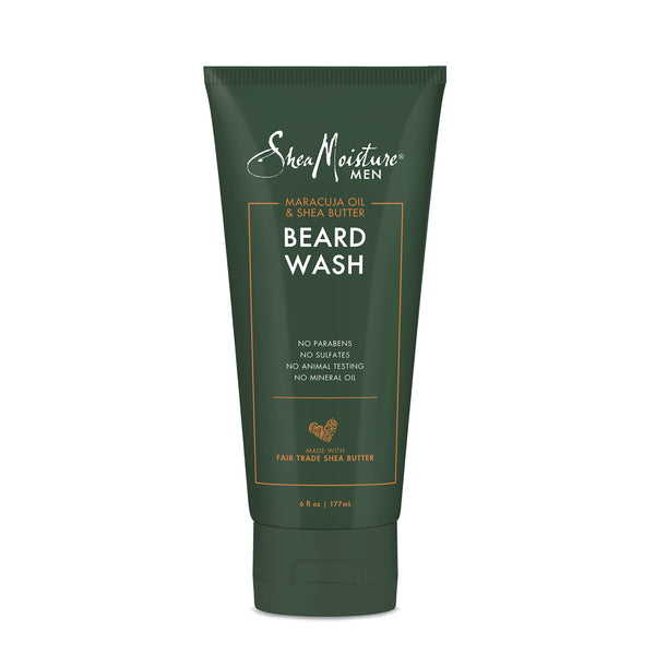 Sheamoisture Beard Wash for Full Beards - Maracuja Oil & Shea Butter to Deep Clean and Refresh - 6 Oz
