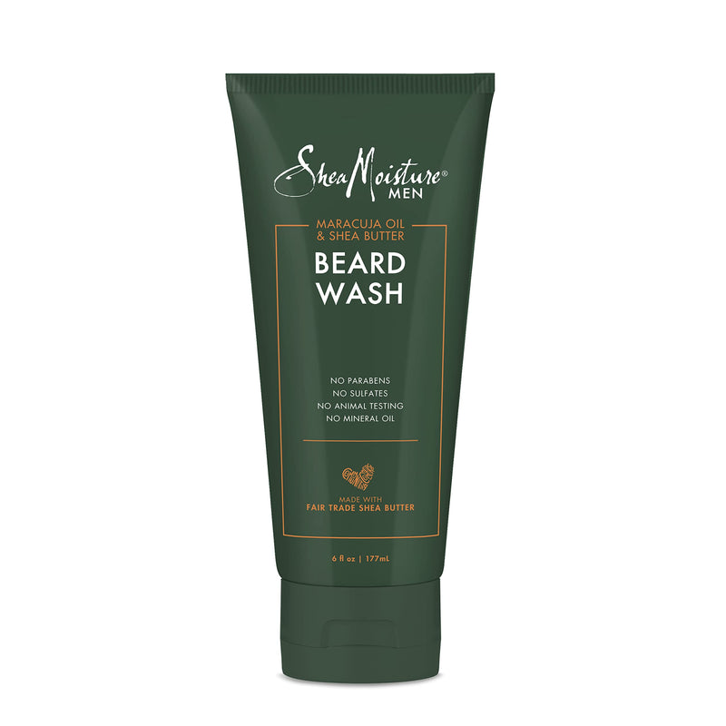 Sheamoisture Beard Wash for Full Beards - Maracuja Oil & Shea Butter to Deep Clean and Refresh - 6 Oz