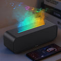 Essential Oil Diffuser, Music Sync Fire Flame Aromatherapy Diffuser, 250Ml Cool Mist Humidifier, Scent Aroma Diffuser with 7 Colors Light, Remote