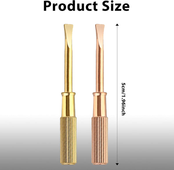 2Pcs Bracelet Screwdriver Titanium Steel Mini Screw Driver Jewelry Repair Tools Slotted Screwdriver for Love Bracelet Bracelet Repair Screwdriver
