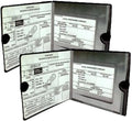 ESSENTIAL Car Auto Insurance Registration BLACK Document Wallet Holders 2 Pack - [BUNDLE, 2Pcs] - Automobile, Motorcycle, Truck, Trailer Vinyl ID