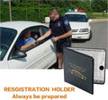 ESSENTIAL Car Auto Insurance Registration BLACK Document Wallet Holders 2 Pack - [BUNDLE, 2Pcs] - Automobile, Motorcycle, Truck, Trailer Vinyl ID