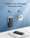 VEGER Portable Charger for Iphone Built in Cables and Wall Plug, 10000Mah Slim Fast Charging USB C Power Bank, Travel Essential Battery Pack