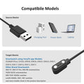 Veryfit Smartwatch Charging Cable, Fit for IDW19, IDW15, IDW13, ID208(BT), ID205L, ID206, and More, Replacement Magnetic USB Cable for Fast and