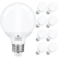 Hansang Vanity Light Bulb 5000K Daylight 8 Pack G25 LED Globe Light Bulb for Bathroom Vanity Mirror Decorative,E26 Medium Base, 5W 60W