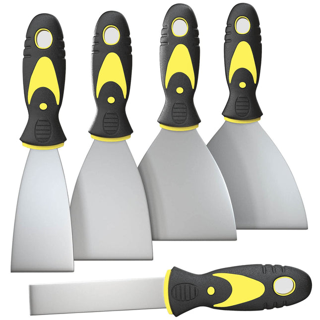 5Pcs Putty Knife, Set, 1" 2" 3" 4" 5" Scraper, Spackle Knife, Paint Scraper, Scraper Tool, No Rusting, Perfect for Repai