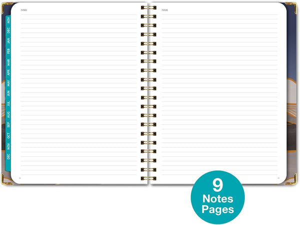 HARDCOVER 2025 Planner, 5.5"X8": 14 Months (November 2024 - December 2025), Daily Weekly Monthly Planner, Yearly Agenda, Bookmark, Pocket Folder