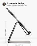 Lamicall Cell Phone Stand, Phone Dock: Cradle, Holder, Stand for Office Desk - Black