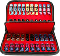 HERSENT Pocket Knife Storage Case,Folding Knife Pouch Carrier Holder,40 Slots Small Knife Carrying Cases,Versatile Knife Collection for