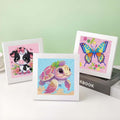 ZHUDENGXJL 6 Packs Diamond Art Painting Kits for Kids Animal, DIY Diamond Art Mosaic Kits for Kids Ages 6-12 Beginner Gem Art and Arts and Crafts