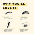 Elizabeth Mott Eyebrow Gel Makeup â Queen of the Fill Brow Tint & Volumizing Filler & Setter â Water-Resistant, Long-Lasting â Covers Grays,