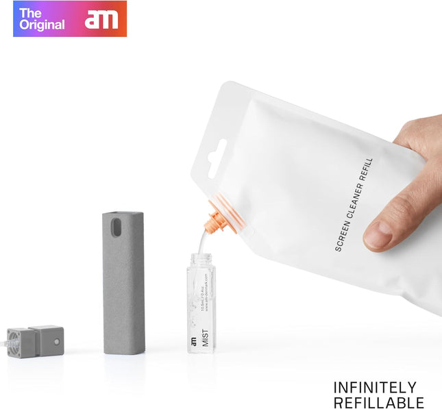 Am Refill Bottle (200Ml / 7 Oz) Cleaning Liquid for Screen Cleaners, All Refillable Get Clean Products, Cleaning Spray f