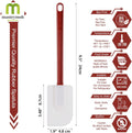 Silicone Spatula Set - Soft Rubber 9.5" Scrapers Resistant to 500F (2Pcs)