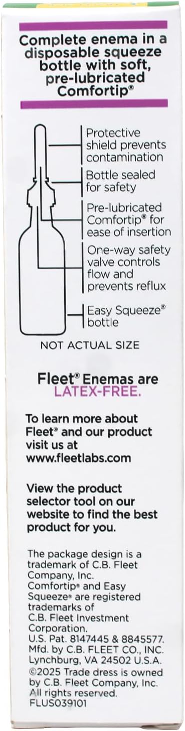 Fleet Bisacodyl Enema, Ready to Use - 1.25 Oz (Pack of 5)
