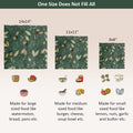 Reusable Beeswax Food Wrap- Silicone Stretch Lids - Reusable Produce Bags, Eco Friendly Food Storage, Dishwasher & Freezer Safe, Reusable Grocery