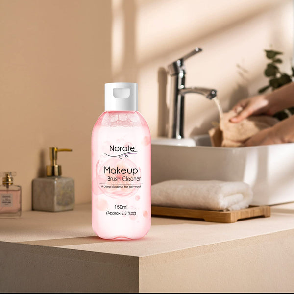 Norate Makeup Brush Cleaner, Make up Brush Cleansers Solution, Makeup Cleaner for Makeup Brushes, Beauty Sponge, Powder Puff, Deep Clean Brush