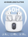 Wireless Earbuds Bluetooth 5.3 Headphones 42 Hrs Playtime with LED Display, Hifi Stereo Wireless Earphones with 4 ENC Noise Cancelling Mics, IPX7
