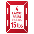 Command Large Picture Hanging Strips, White, Holds up to 16 Lbs, 14-Pairs, Easy to Open Packaging