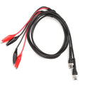 Oumefar BNC Q9 to Crocodile Connector Double Alligator Clip 500V 50 Ohm Oscilloscope Mini Test Probe Cable Pack of 2 Test Jumpers Electrical Cable