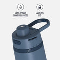 THERMOS, ALTA Series, Stainless Steel Hydration Bottle, 24 Ounce, Slate