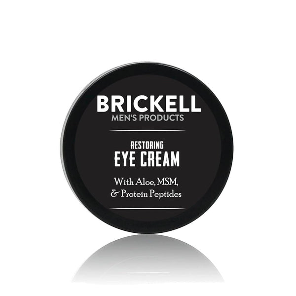 Brickell Men'S Restoring under Eye Cream for Men, Natural and Organic anti Aging Eye Balm to Reduce Puffiness, Wrinkles, Dark Circles, Crows Feet