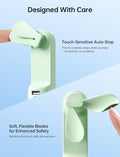 JISULIFE Handheld Mini Fan, 3 in 1 USB Rechargeable Portable Fan [12-19 Working Hours] with Power Bank, Flashlight, Pocket Design for