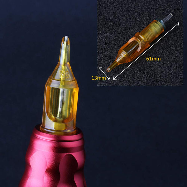 Pirate Face Tattoo (50) Mixed Assorted Disposable Tattoo Needle Cartridge 50Pcs RL, RS, M1
