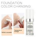 5PCS TLM Colour Changing Foundation Makeup Set Matte Liquid Full Coverage Oil Control Breathable Invisible Cover Concealer Foundation with Face