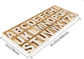 FROSTDONKEY 162 Pieces 2 Inch Unfinished Wooden Craft Letters with Storage Tray, 2 in Small Wooden Alphabet Letters for Crafts, Wall Decor, DIY,