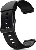 ZURURU Soft Silicone Smart Watch Replacement Bands Straps 19Mm for Veryfitpro ID205L Fitness Watch Black