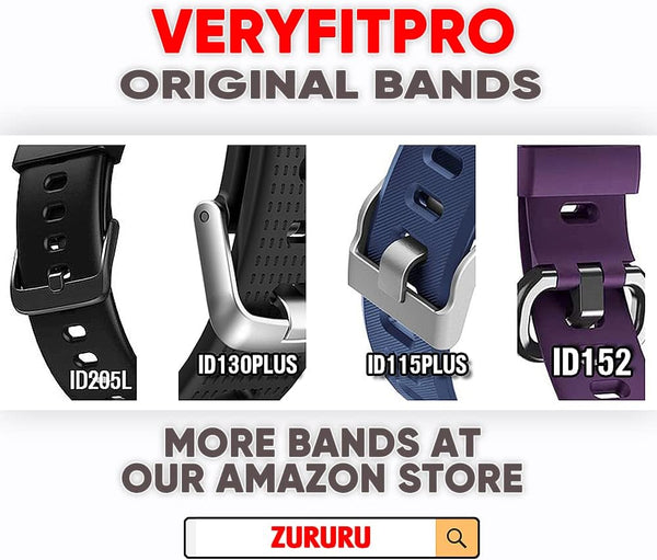ZURURU Soft Silicone Smart Watch Replacement Bands Straps 19Mm for Veryfitpro ID205L Fitness Watch Black