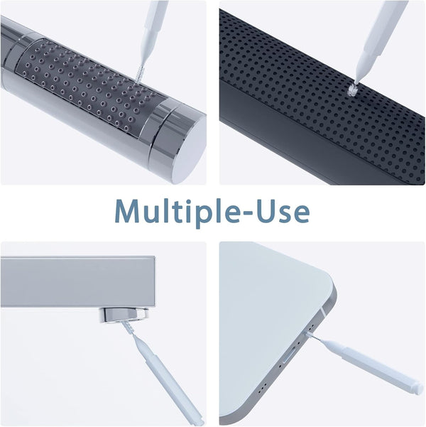 Shower Head Cleaning Brush for Small Hole,Multifunctional Shower Head Cleaner Tool Anti-Clogging Nozzle with Storage Boxes, Showerhead Cleaning